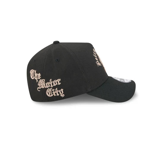 New Era Detroit Tigers Gothic Lettering 9FORTY A-Frame Snapback product image 4, provided for visual reference and product