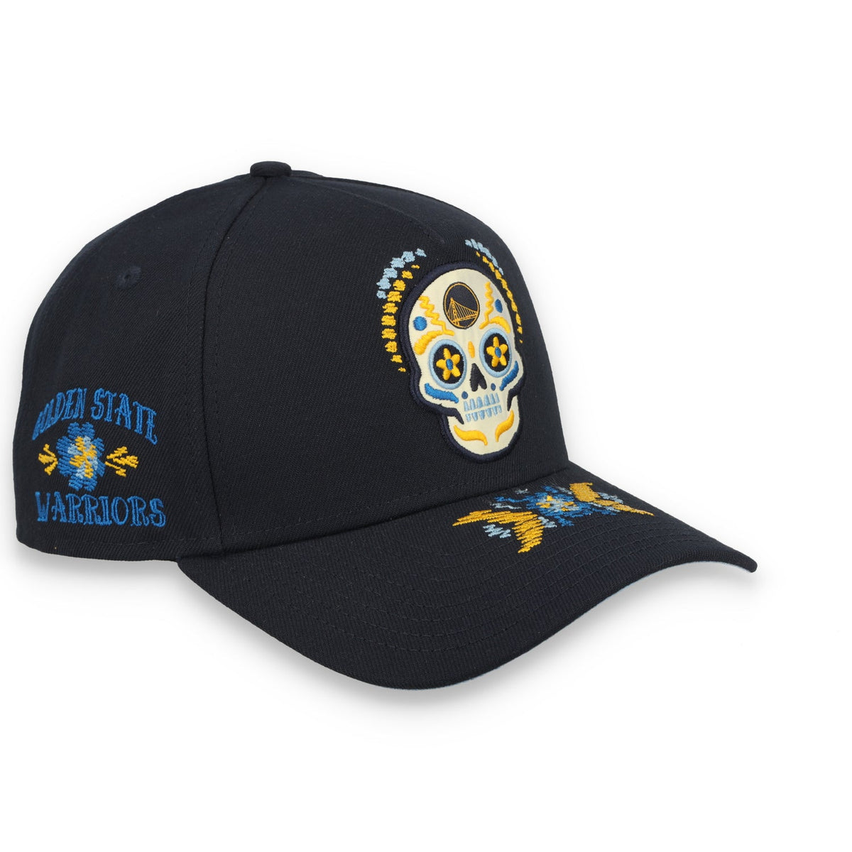 New Era Golden State Warriors 2026 Day of the Dead 9FORTY A-Frame Snapback - Navy product image 1, provided for visual