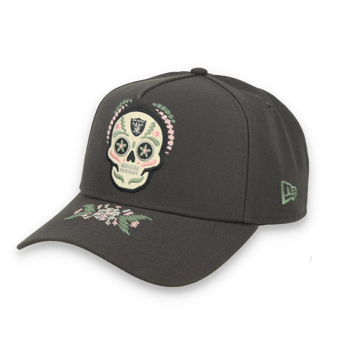 New Era Las Vegas Raiders 2026 Day of the Dead 9FORTY A-Frame Snapback - Gray product image 2, provided for visual reference