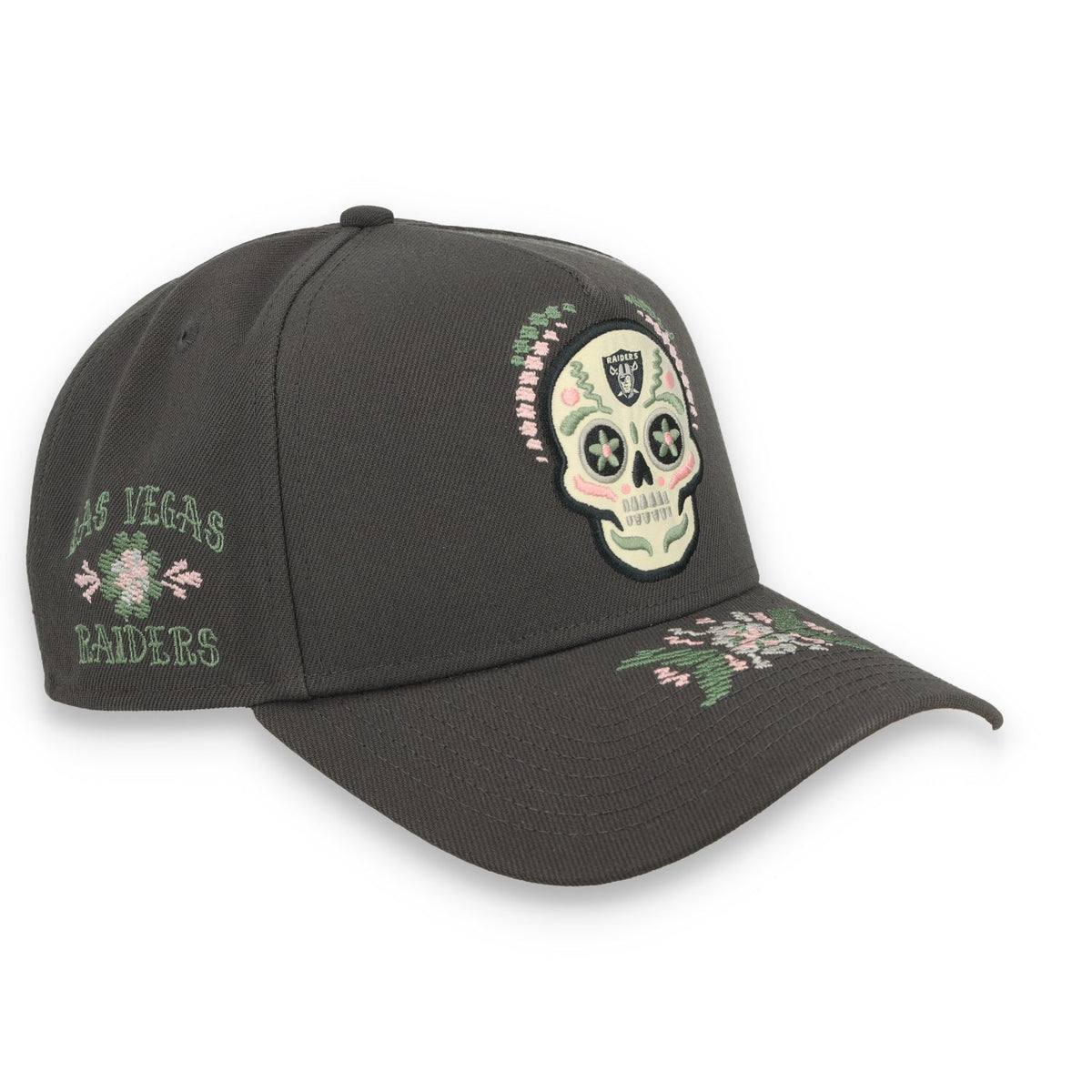 New Era Las Vegas Raiders 2026 Day of the Dead 9FORTY A-Frame Snapback - Gray product image 1, provided for visual reference