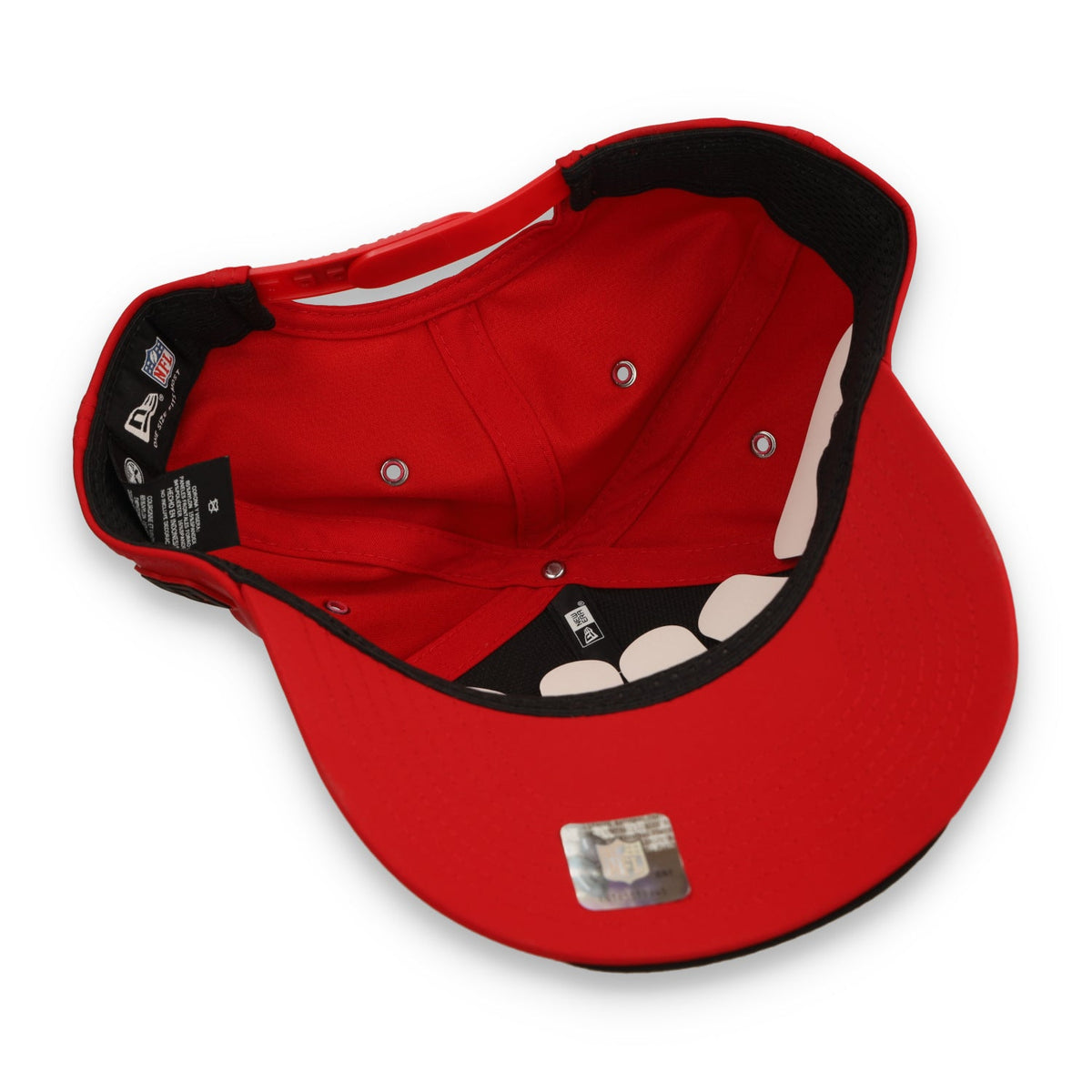 New Era San Francisco 49ers On-Field Performance 9SEVENTY Stretch -Snap Adjustable Hat-Red product image 7, provided for