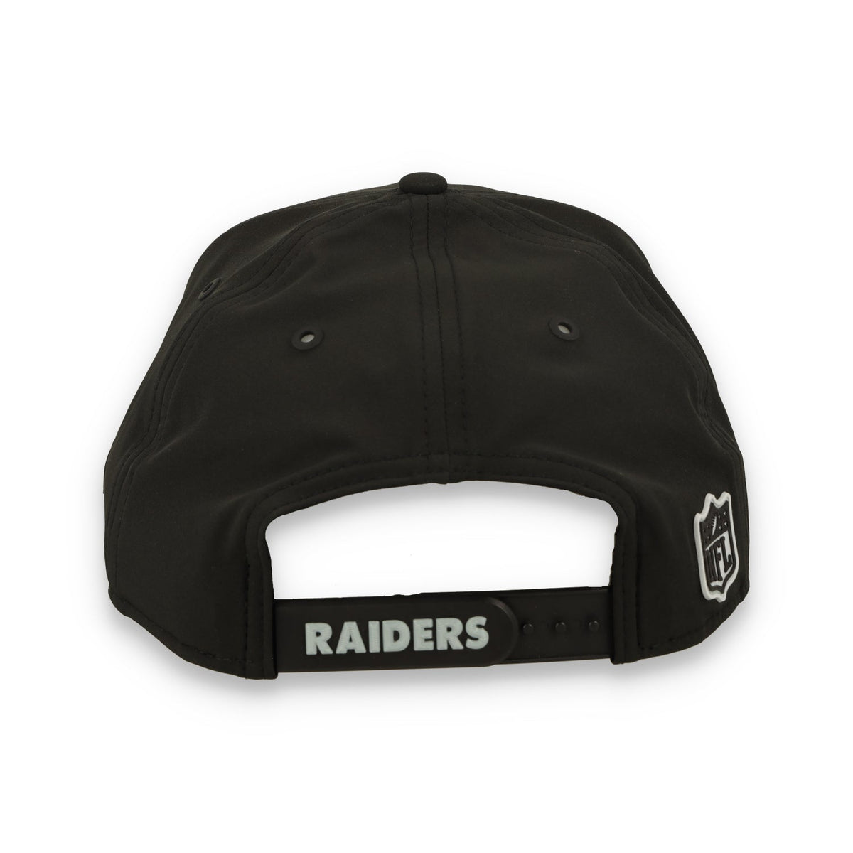 New Era Las Vegas Raiders On-Field Performance 9SEVENTY Stretch Snap Adjustable Hat - Black product image 8, provided for