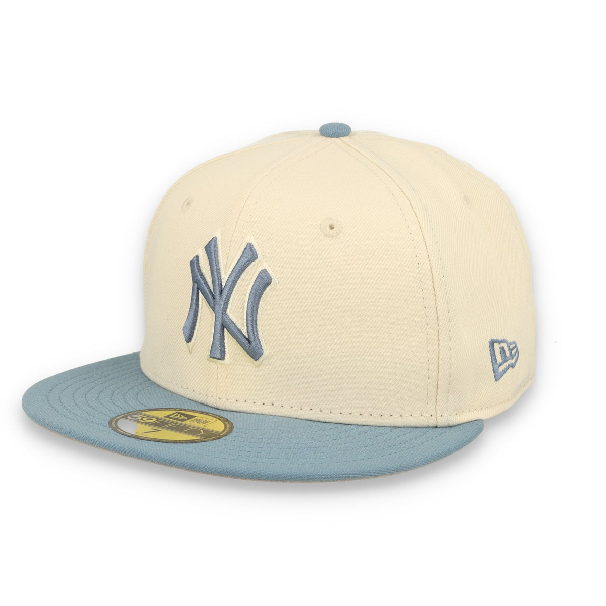 New Era New York Yankees 2-Tone Color Pack 59FIFTY Fitted Hat - Cream/Baby Blue product image 1, provided for visual