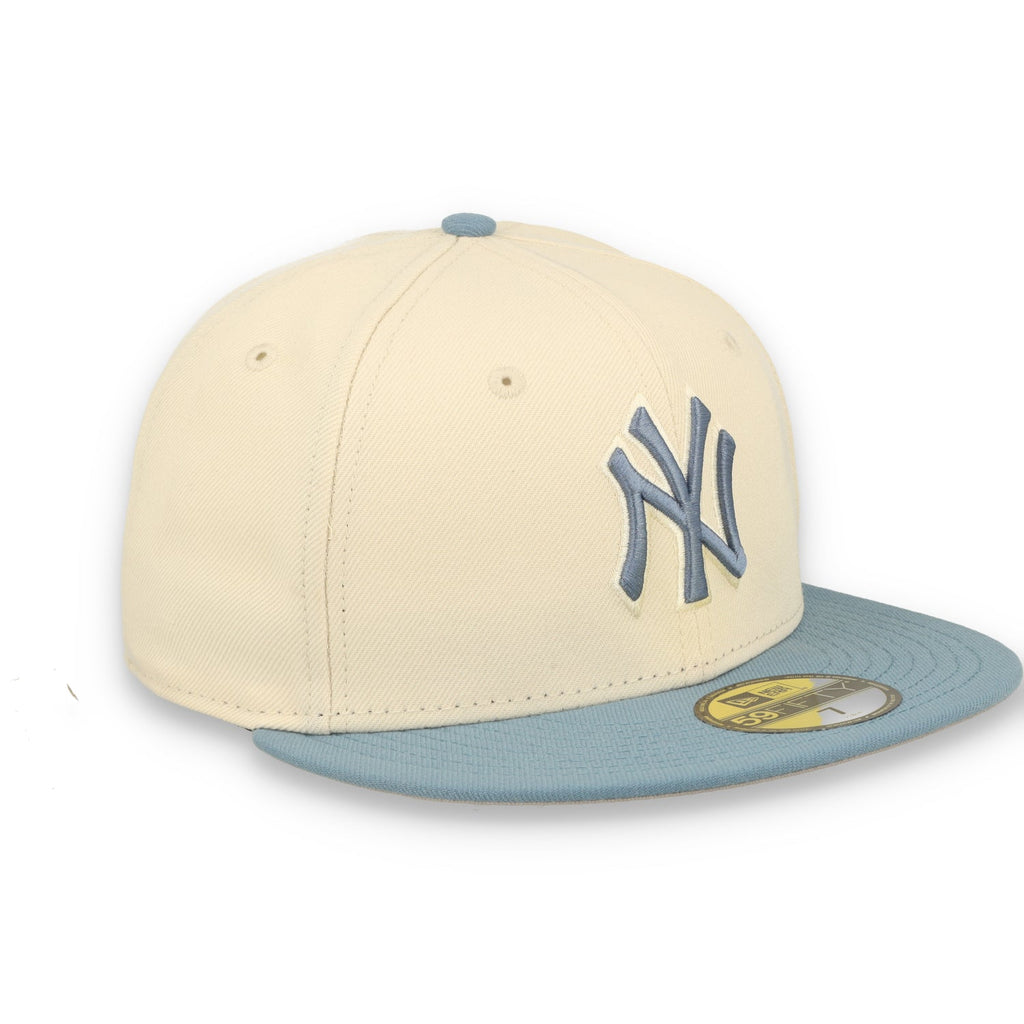 New Era New York Yankees 2-Tone Color Pack 59FIFTY Fitted Hat - Cream/Baby Blue product image 2, provided for visual