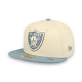New Era Las Vegas Raiders 2-Tone Color Pack 59FIFTY Fitted Hat - Cream/Baby Blue product image 1, provided for visual