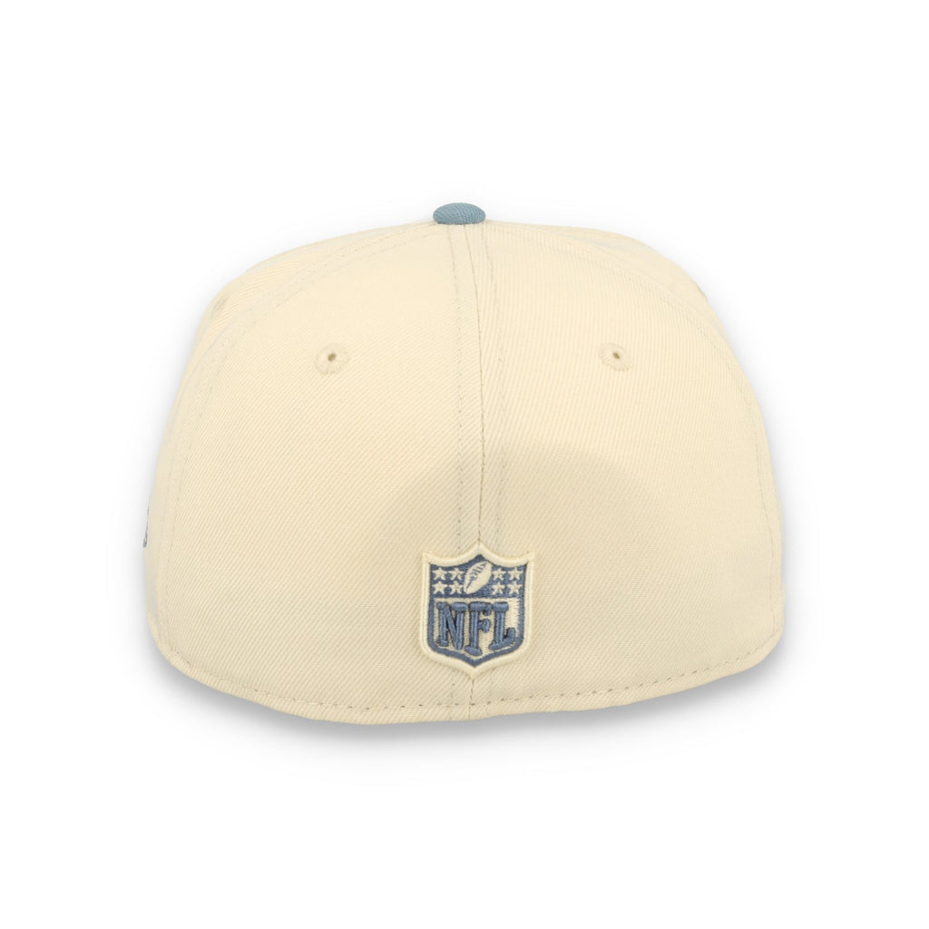 New Era Las Vegas Raiders 2-Tone Color Pack 59FIFTY Fitted Hat - Cream/Baby Blue product image 6, provided for visual