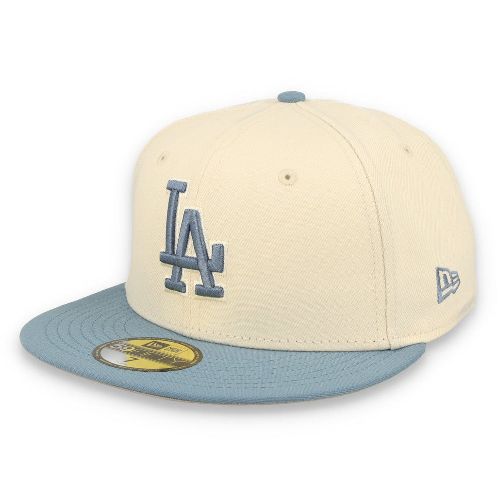 New Era Los Angeles Dodgers 2-Tone Color Pack 59FIFTY Fitted Hat - Cream/Baby Blue product image 1, provided for visual