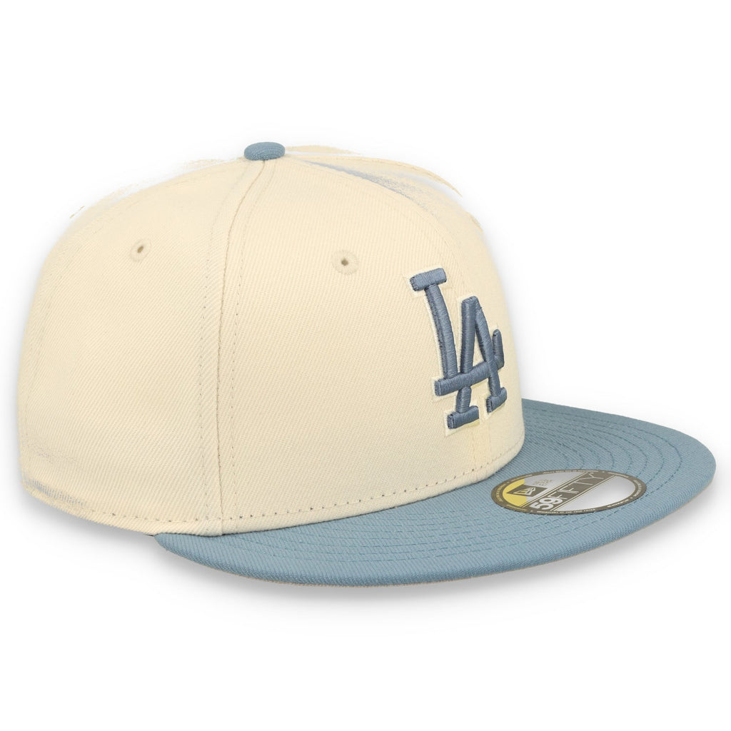 New Era Los Angeles Dodgers 2-Tone Color Pack 59FIFTY Fitted Hat - Cream/Baby Blue product image 2, provided for visual