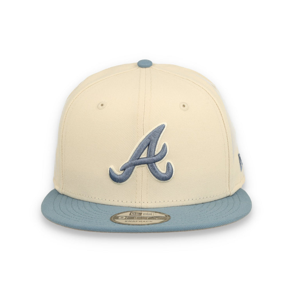 New Era Atlanta Braves 2-Tone Color Pack 9FIFTY Snapback Hat - Cream/Baby Blue product image 3, provided for visual
