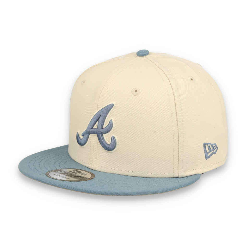 New Era Atlanta Braves 2-Tone Color Pack 9FIFTY Snapback Hat - Cream/Baby Blue product image 1, provided for visual