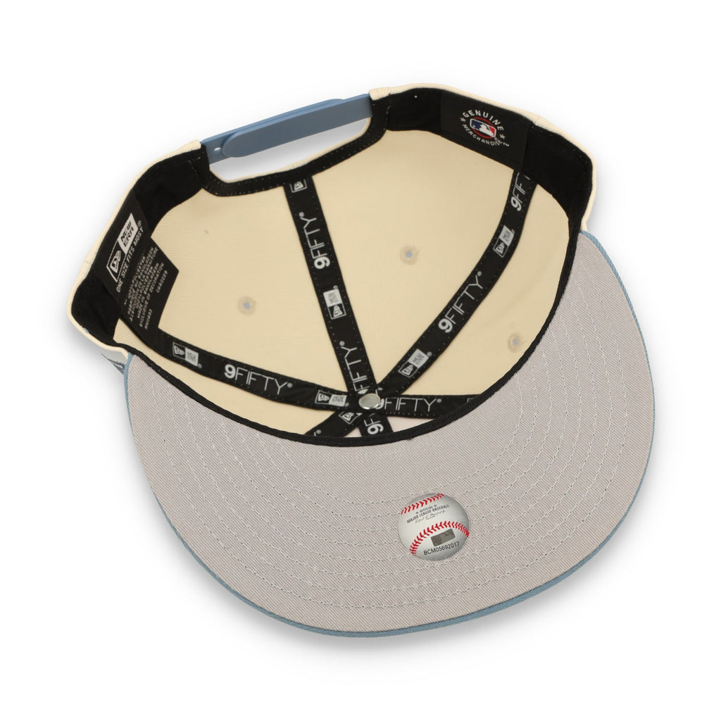 New Era Atlanta Braves 2-Tone Color Pack 9FIFTY Snapback Hat - Cream/Baby Blue product image 7, provided for visual