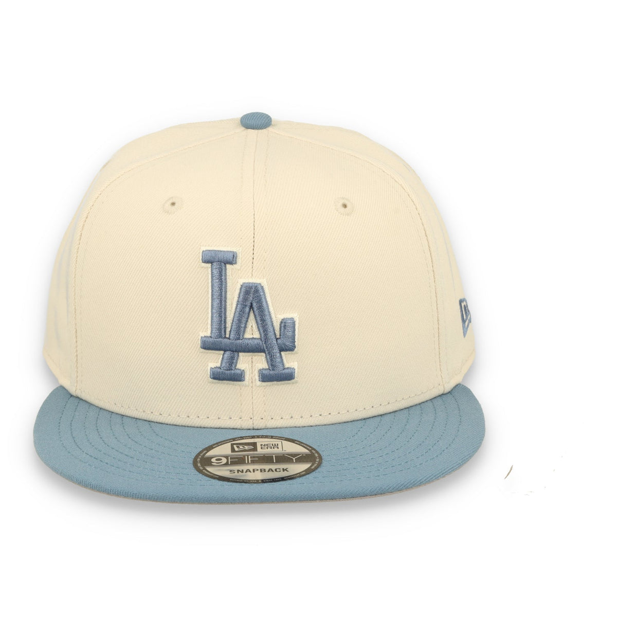 New Era Los Angeles Dodgers 2-Tone Color Pack 9FIFTY Snapback Hat - Cream/Baby Blue product image 3, provided for visual