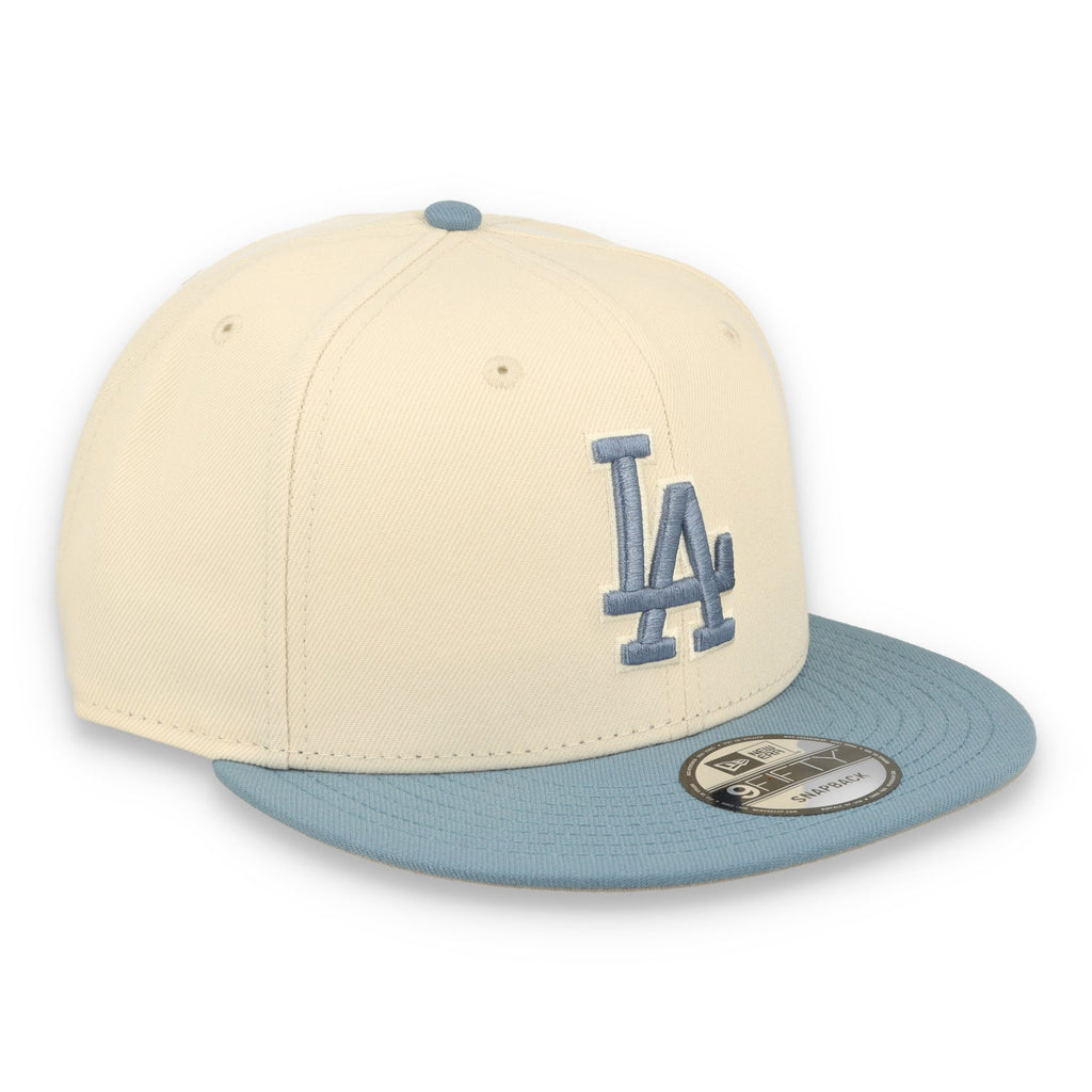 New Era Los Angeles Dodgers 2-Tone Color Pack 9FIFTY Snapback Hat - Cream/Baby Blue product image 2, provided for visual