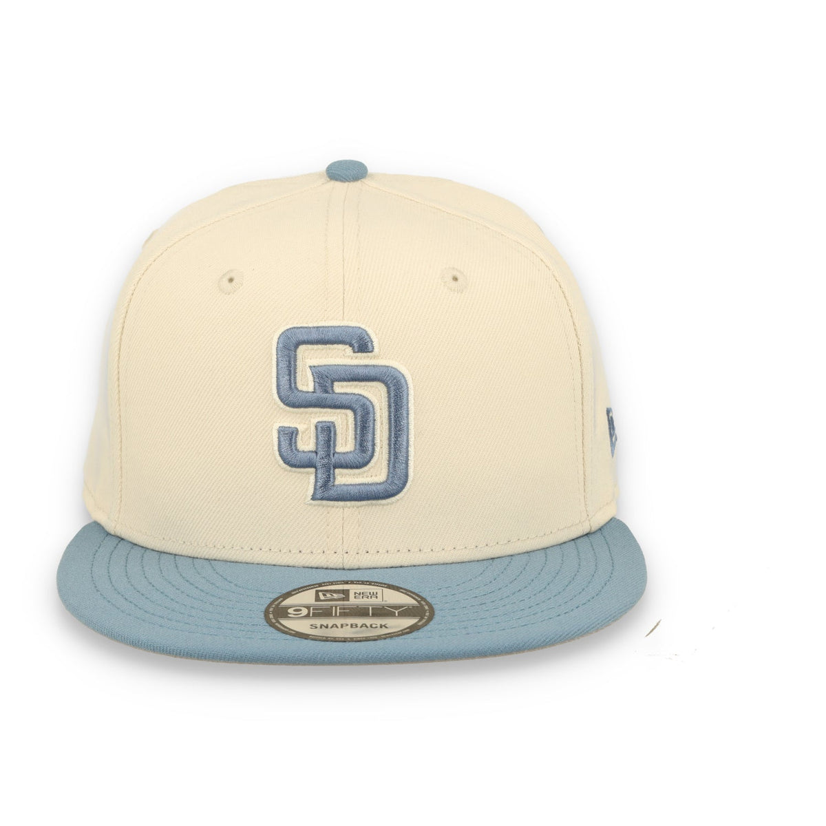 New Era San Diego Padres 2-Tone Color Pack 9FIFTY Snapback Hat - Cream/Baby Blue product image 3, provided for visual