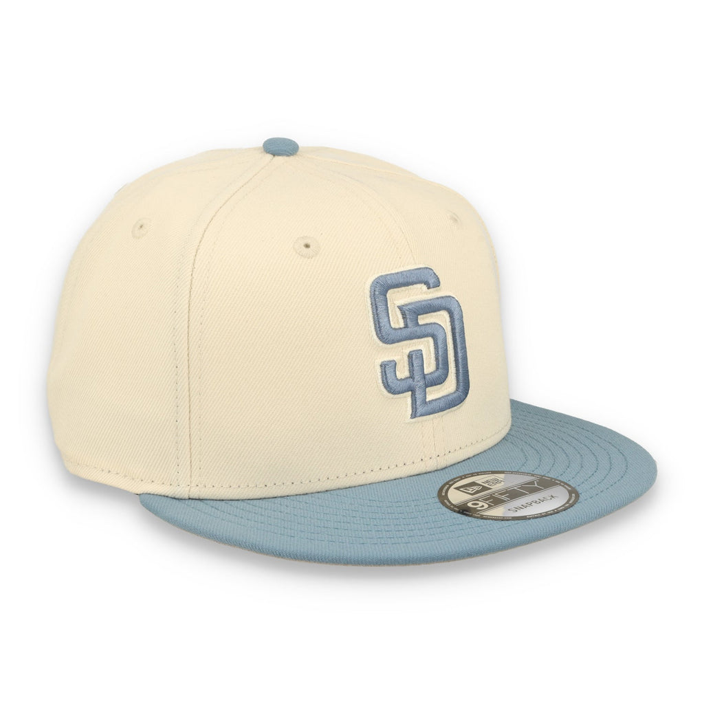 New Era San Diego Padres 2-Tone Color Pack 9FIFTY Snapback Hat - Cream/Baby Blue product image 2, provided for visual