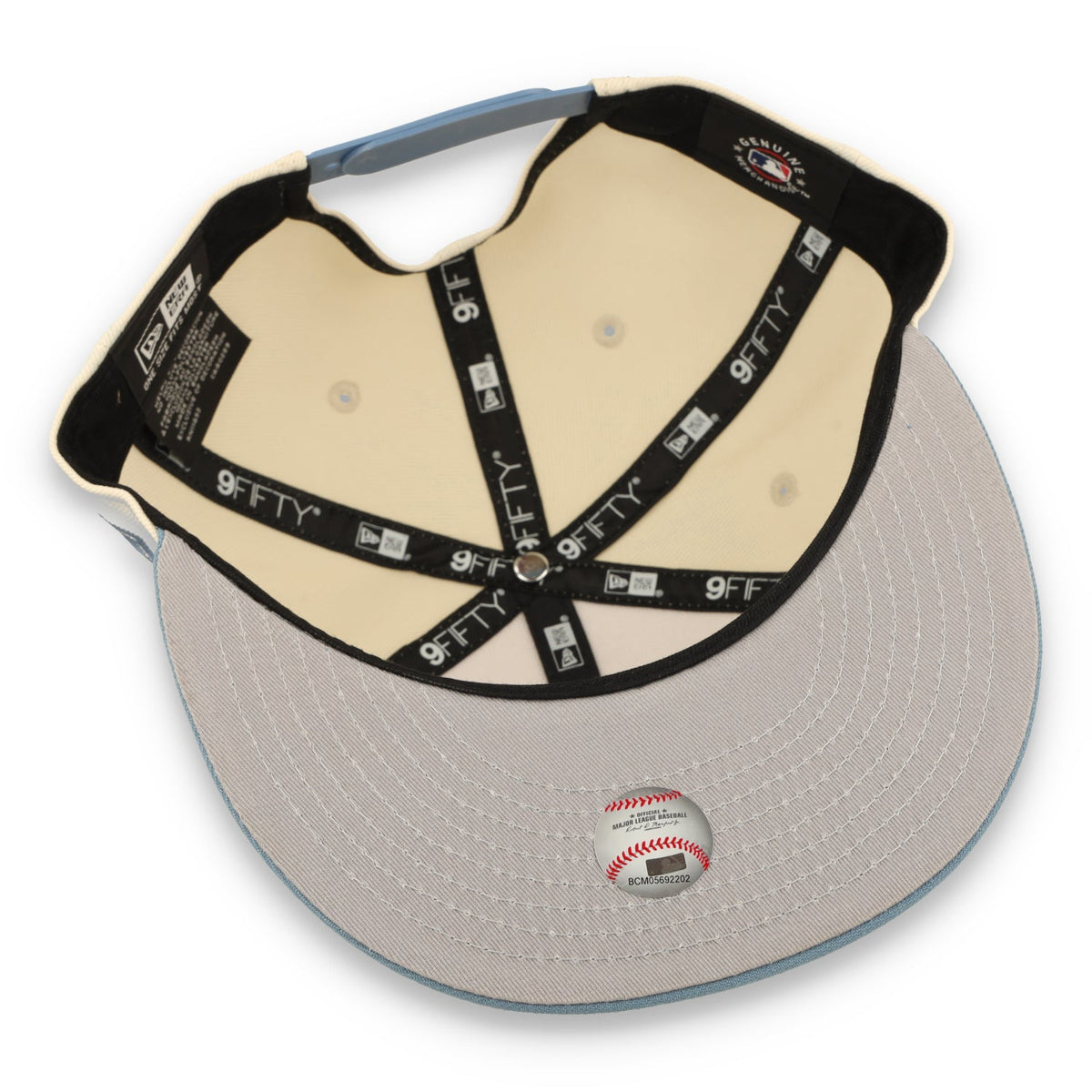 New Era San Diego Padres 2-Tone Color Pack 9FIFTY Snapback Hat - Cream/Baby Blue product image 7, provided for visual