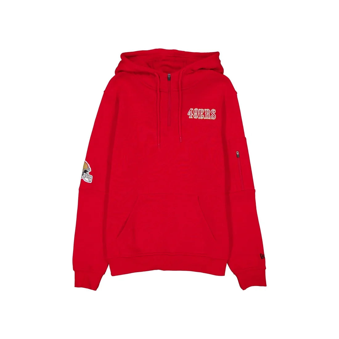 New Era Men San Francisco 49ers Quarter-Zip Hoodie product image 1, provided for visual reference and product detail review