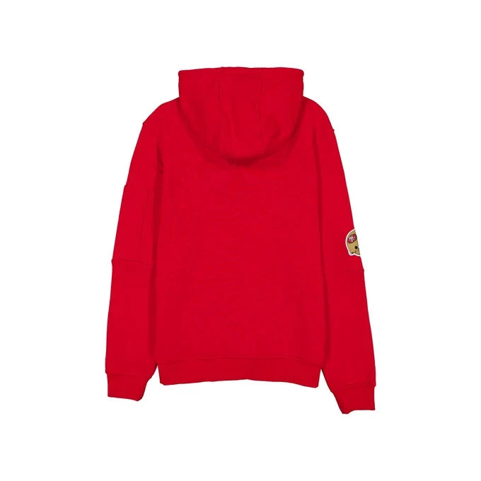 New Era Men San Francisco 49ers Quarter-Zip Hoodie product image 2, provided for visual reference and product detail review