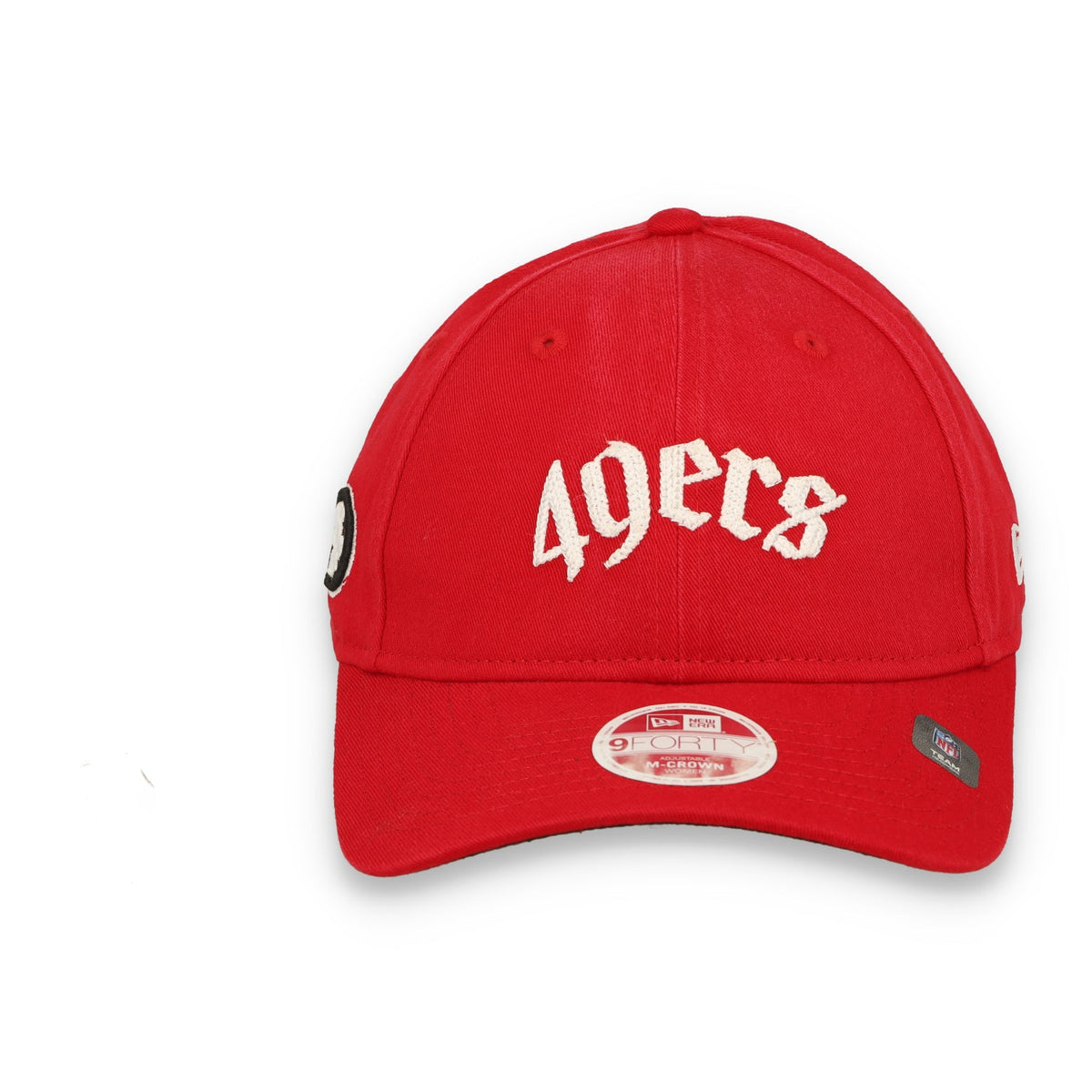 New Era Women San Francisco 49ers Gothic Font 9FORTY M-Crown Adjustable Hat product image 3, provided for visual reference