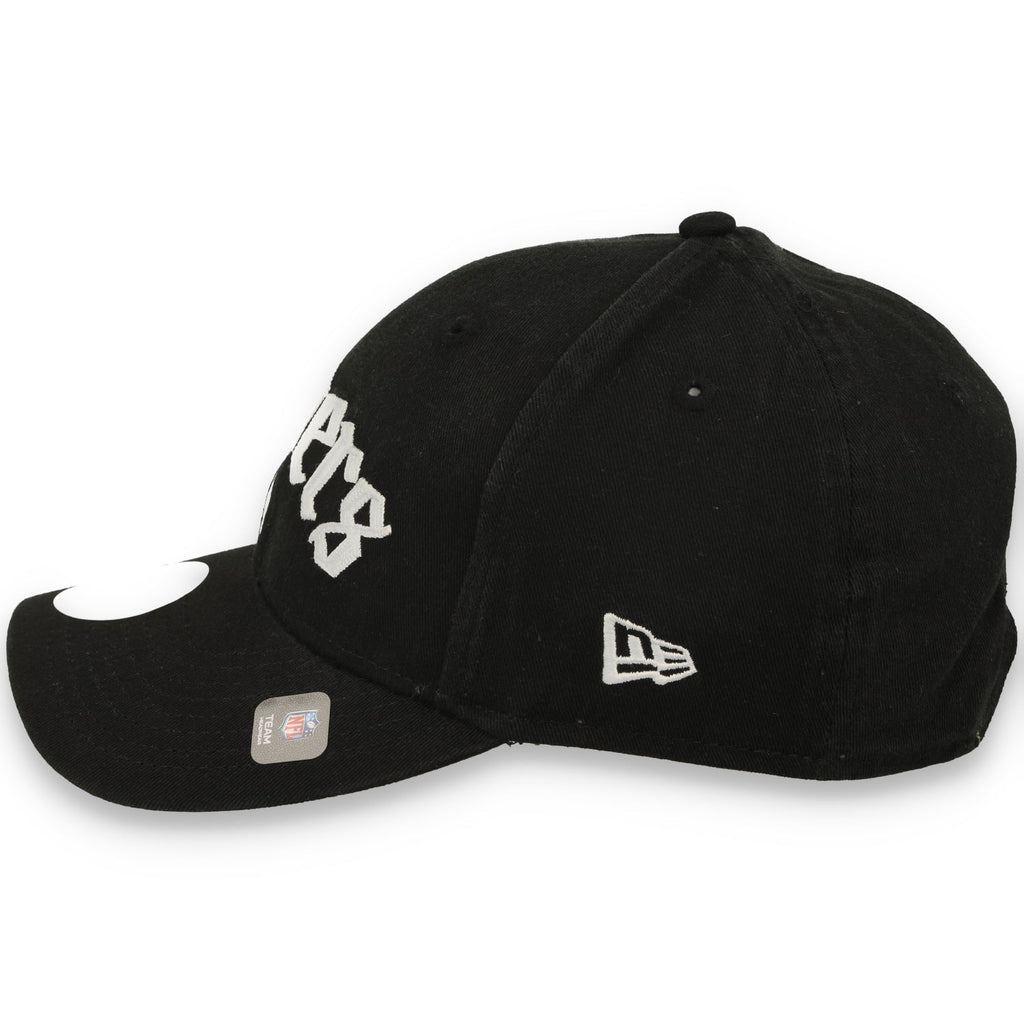 New Era Women Las Vegas Raiders Gothic Font 9FORTY M-Crown Adjustable Hat product image 5, provided for visual reference and