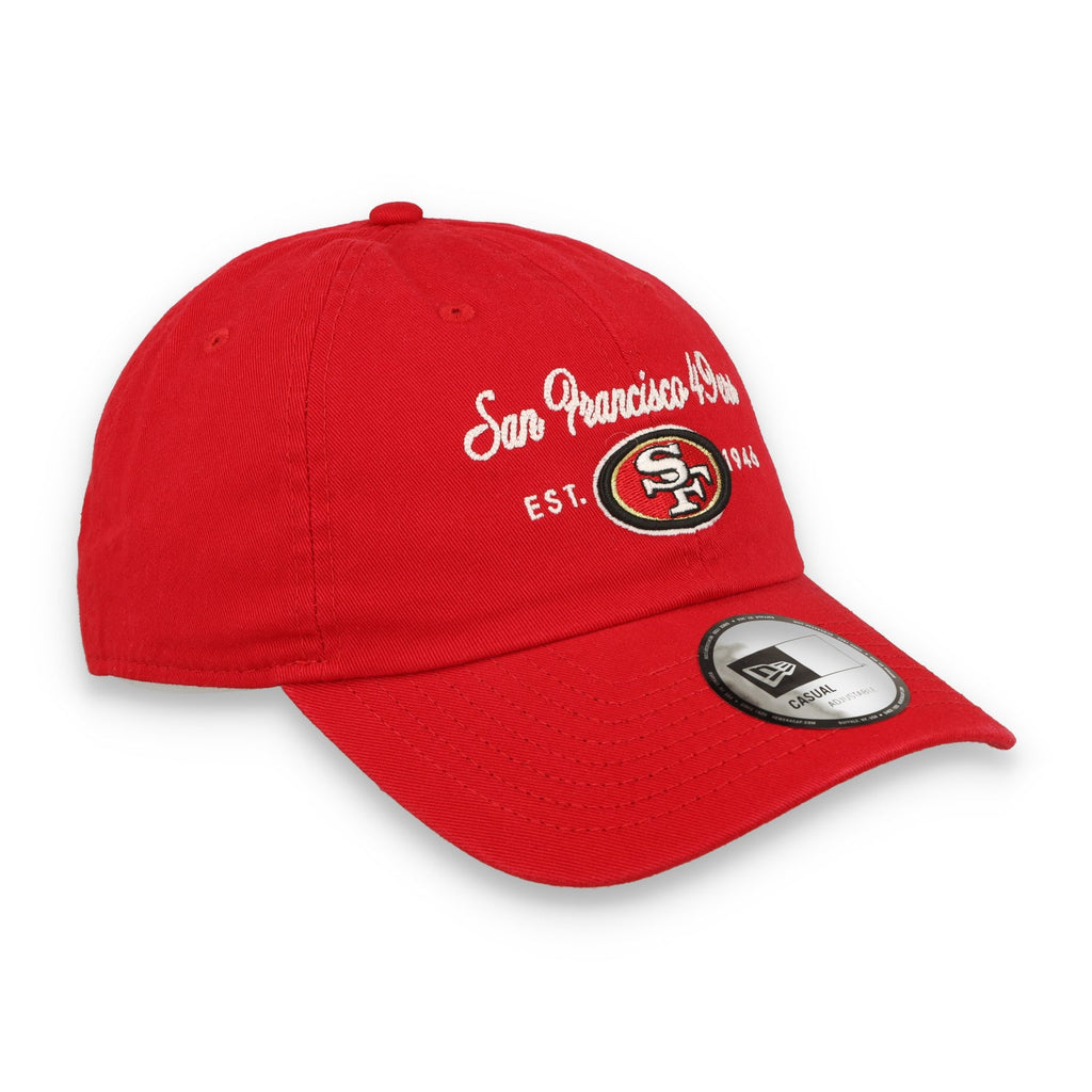 New Era Women San Francisco 49ers Script Casual Classic Adjustable Hat product image 2, provided for visual reference and