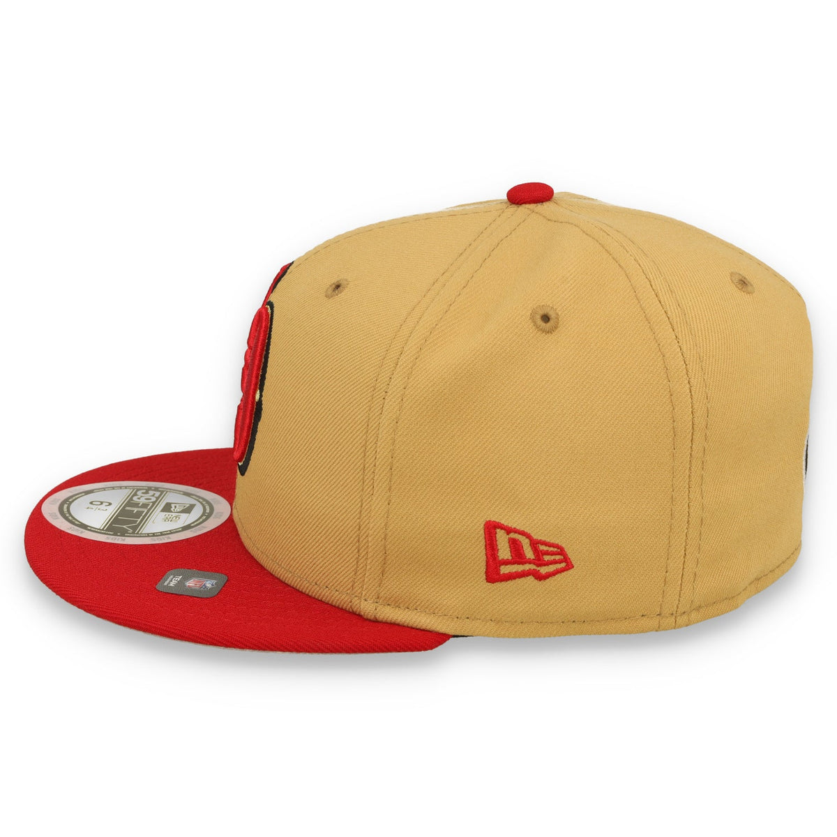New Era Kids San Francisco 49ers Deceptor 2 59FIFTY Fitted Hat - Optic White/Light Bronze product image 4, provided for