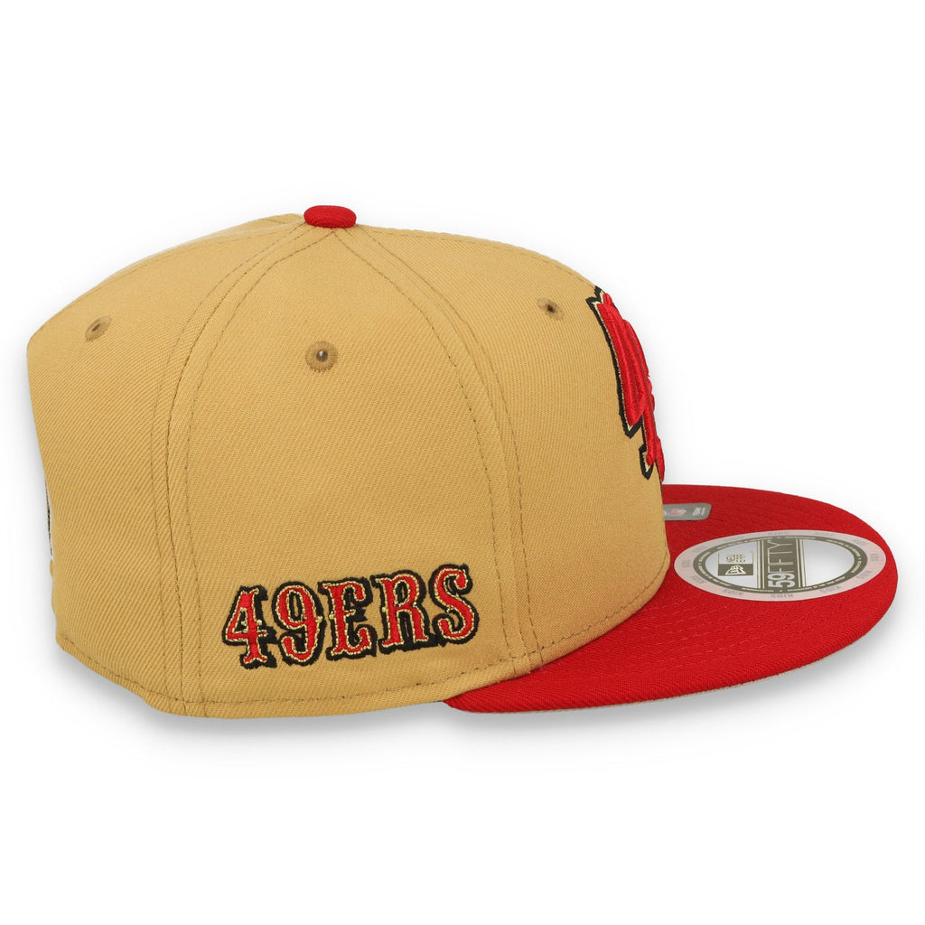 New Era Kids San Francisco 49ers Deceptor 2 59FIFTY Fitted Hat - Optic White/Light Bronze product image 5, provided for