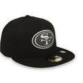 New Era San Francisco 49ers Rhinestone Badge 59FIFTY Fitted Hat - Black product image 1, provided for visual reference and