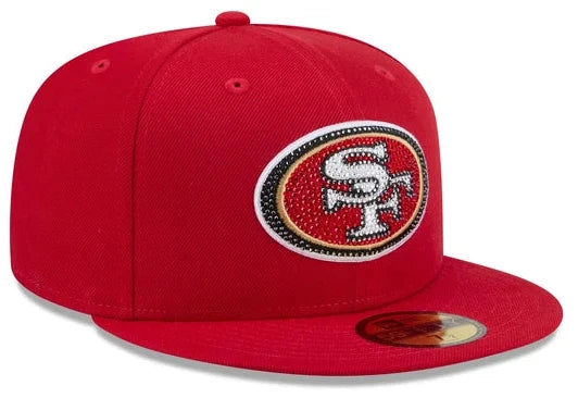 New Era San Francisco Rhinestone Badge 59FIFTY Fitted Hat product image 1, provided for visual reference and product detail
