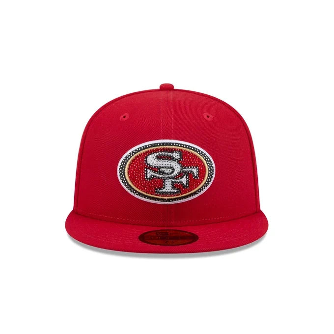 New Era San Francisco Rhinestone Badge 59FIFTY Fitted Hat product image 3, provided for visual reference and product detail