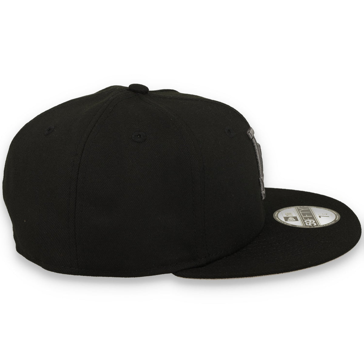 New Era Los Angeles Dodgers Side Script 59FIFTY Fitted Hat - Black product image 5, provided for visual reference and