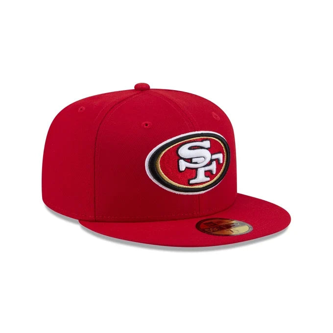 New Era San Francisco Side Script 59FIFTY Fitted Hat-Scarlet product image 2, provided for visual reference and product