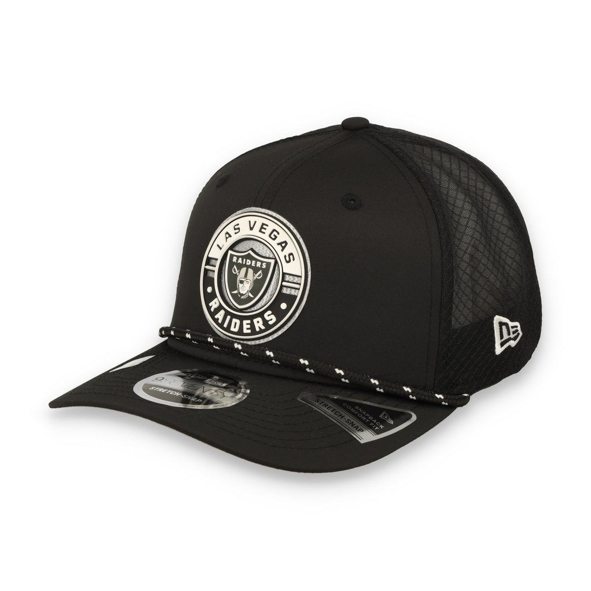New Era Las Vegas Raiders Game 9SEVENTY Trucker Stretch-Snap Adjustable Hat product image 1, provided for visual reference