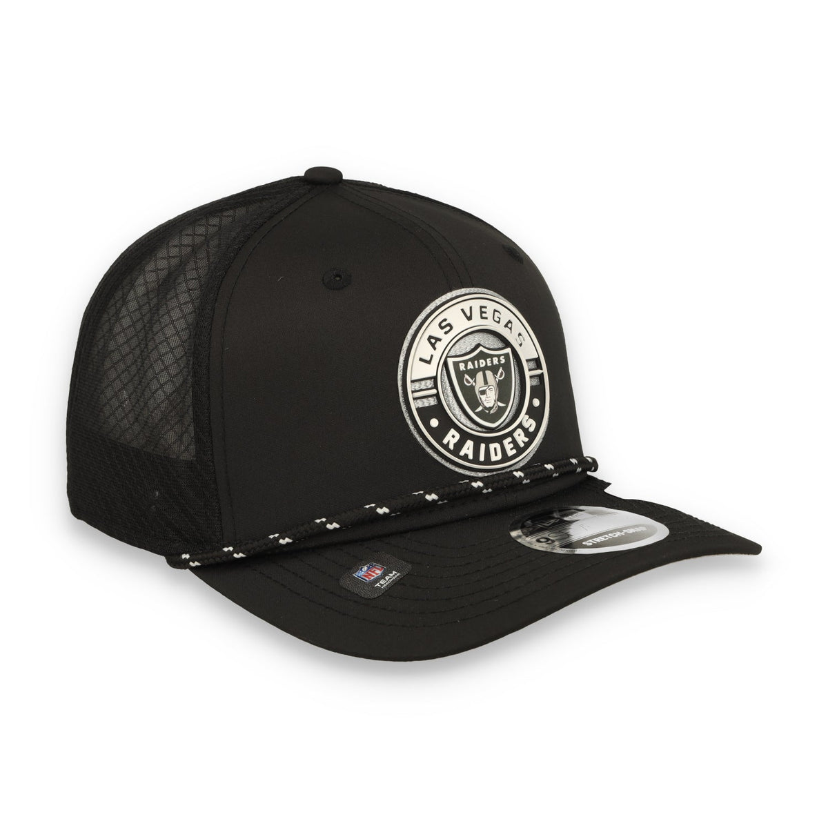 New Era Las Vegas Raiders Game 9SEVENTY Trucker Stretch-Snap Adjustable Hat product image 2, provided for visual reference