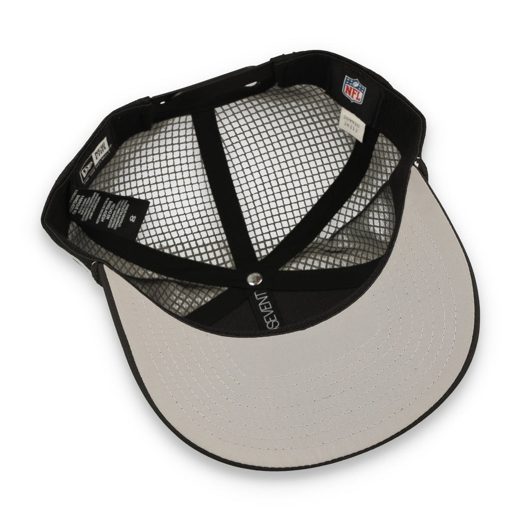 New Era Las Vegas Raiders Game 9SEVENTY Trucker Stretch-Snap Adjustable Hat product image 7, provided for visual reference