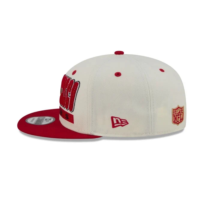 New Era San Francisco 49ers Classic Stacked Chrome 9FIFTY Snapback Hat product image 4, provided for visual reference and