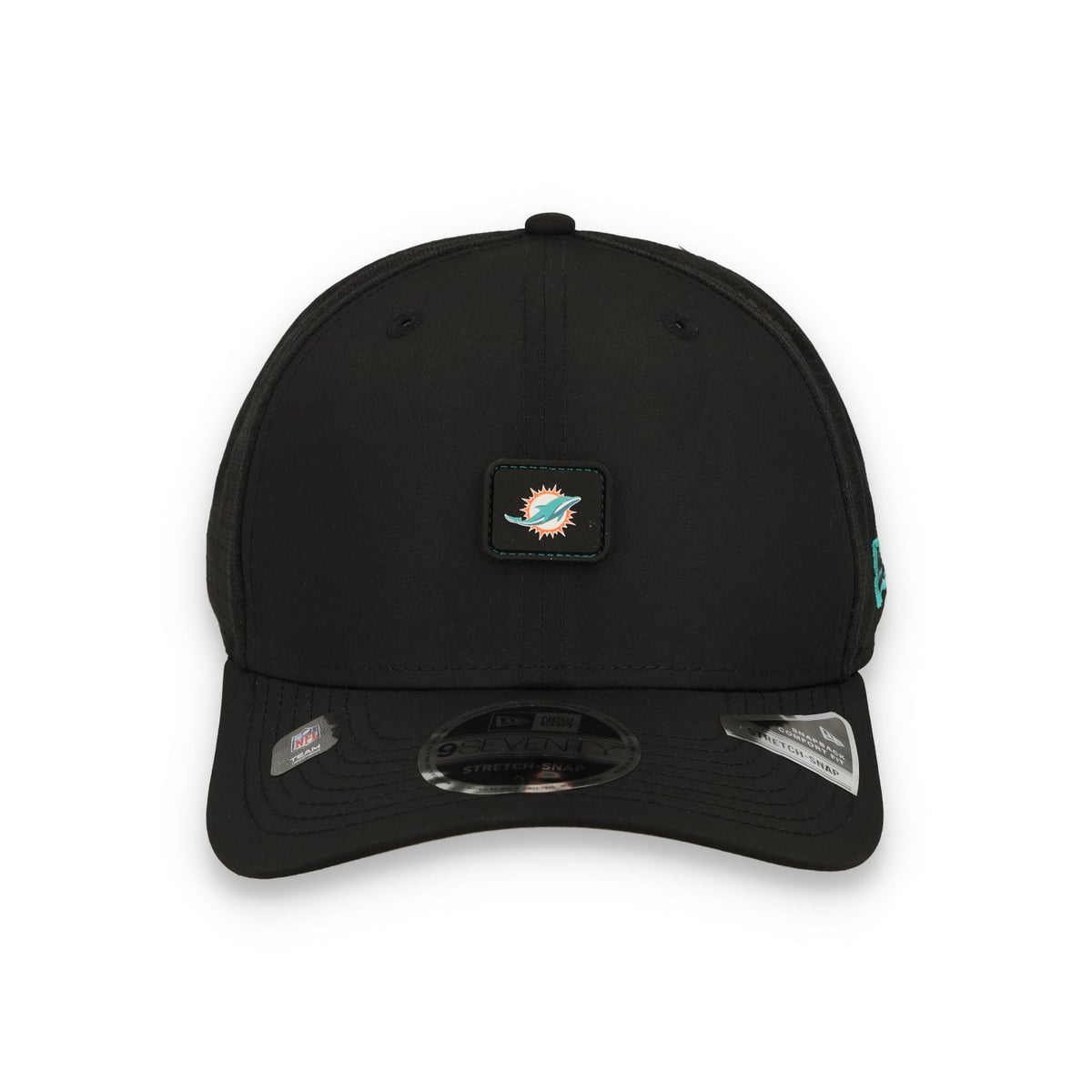 New Era Miami Dolphins Micro Badge 9SEVENTY Adjustable Hat-Black product image 3, provided for visual reference and product