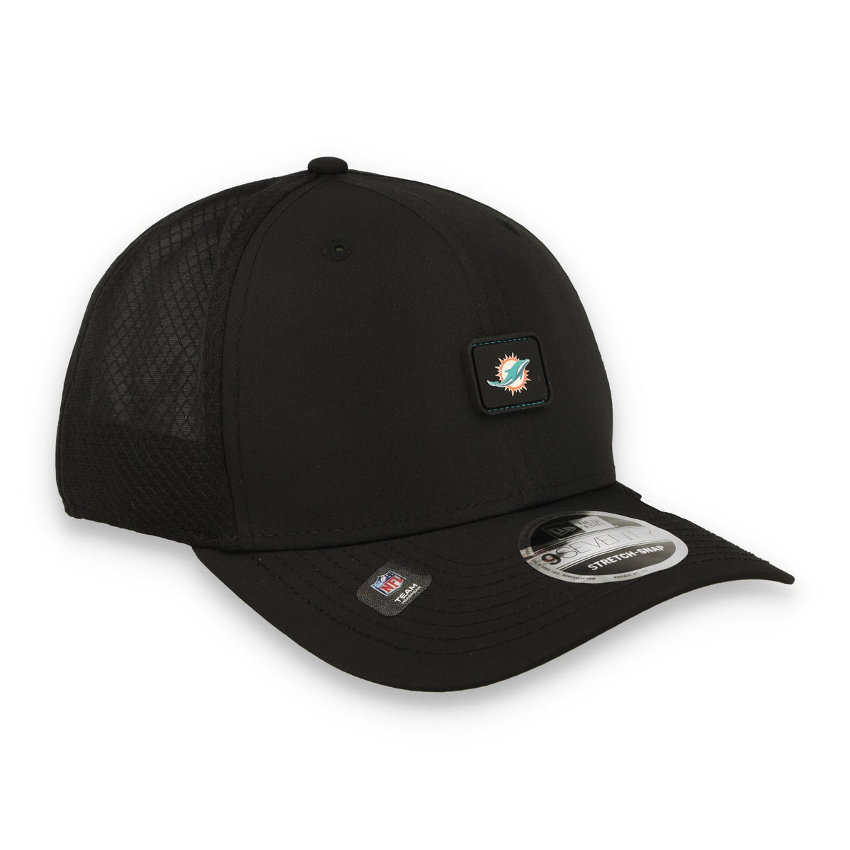New Era Miami Dolphins Micro Badge 9SEVENTY Adjustable Hat-Black product image 2, provided for visual reference and product