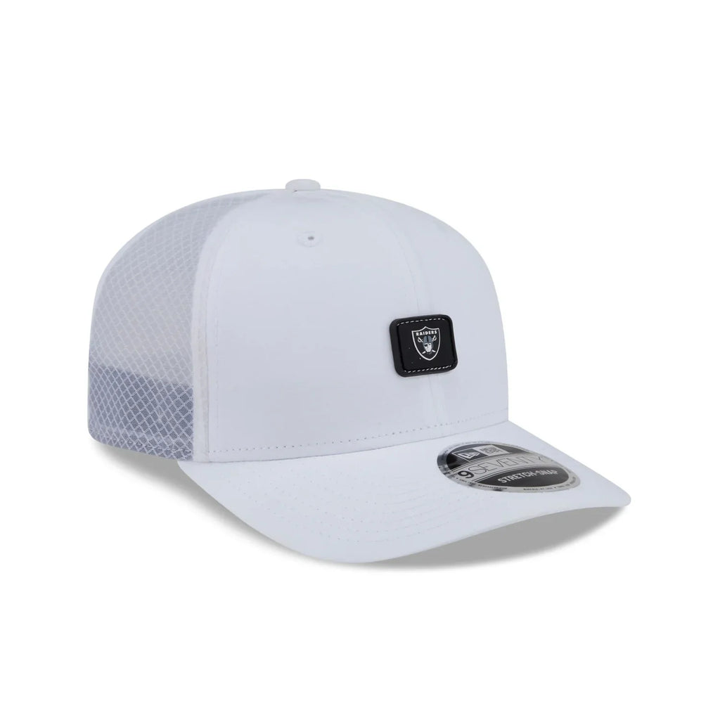 New Era Las Vegas Raiders Micro Badge 9SEVENTY Adjustable Hat-White product image 1, provided for visual reference and