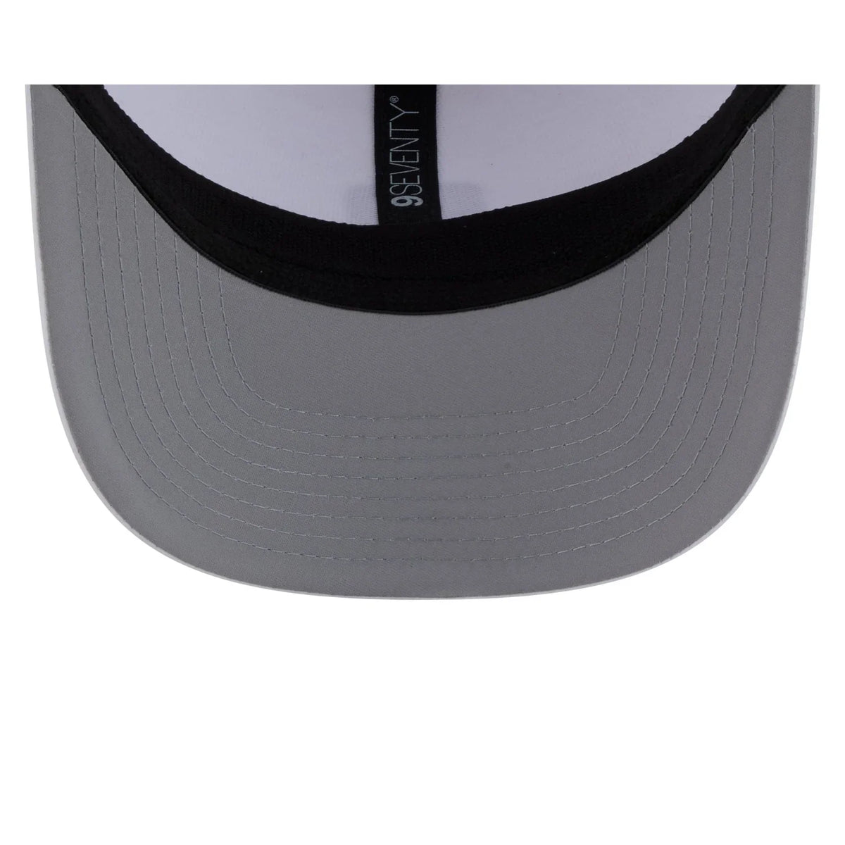 New Era Las Vegas Raiders Micro Badge 9SEVENTY Adjustable Hat-White product image 7, provided for visual reference and