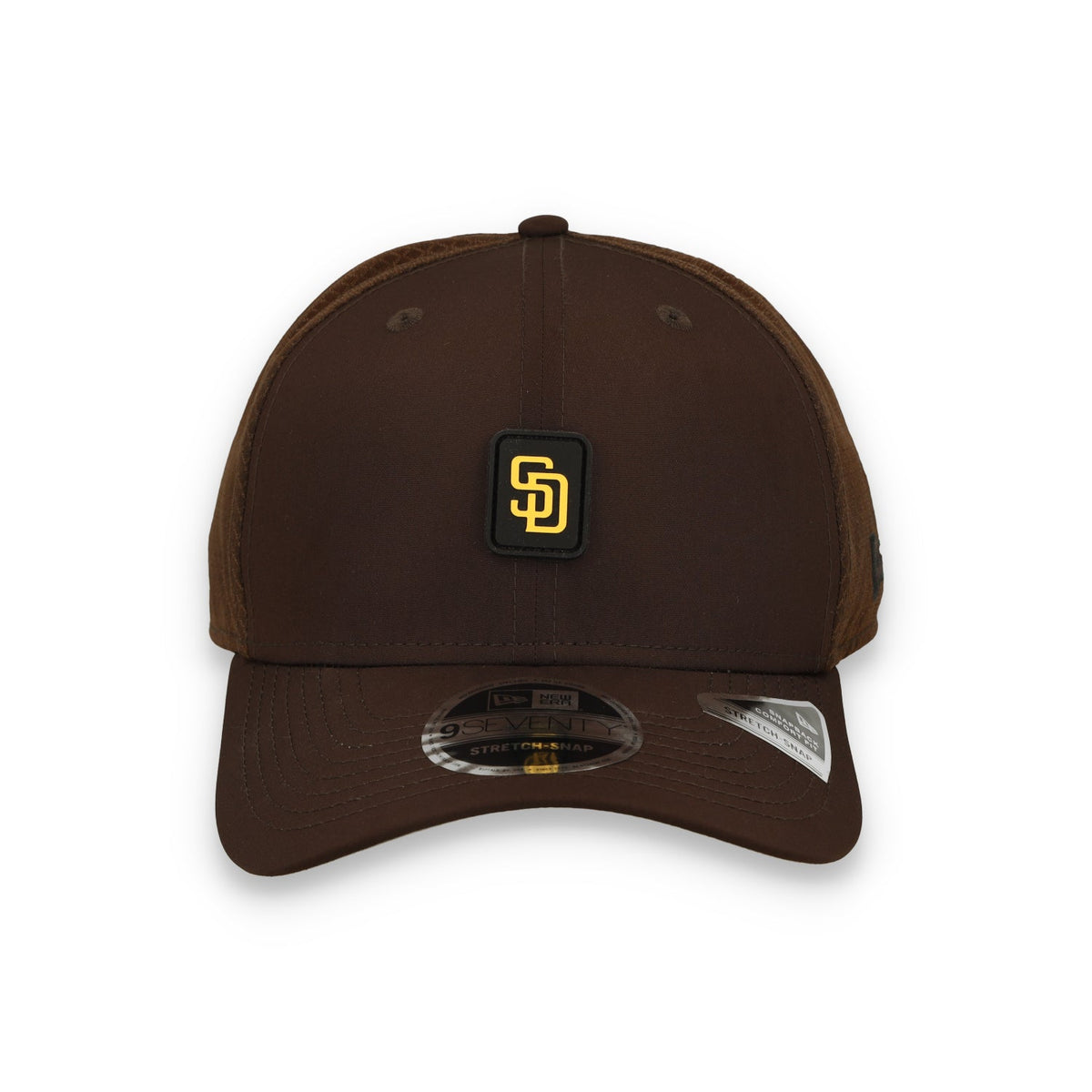 New Era San Diego Padres Micro Badge 9SEVENTY Stretch-Snap Hat product image 3, provided for visual reference and product