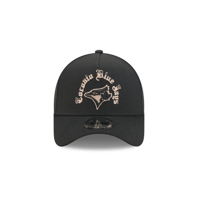 New Era Toronto Blue Jays Gothic Lettering 9FORTY A-Frame Snapback product image 3, provided for visual reference and