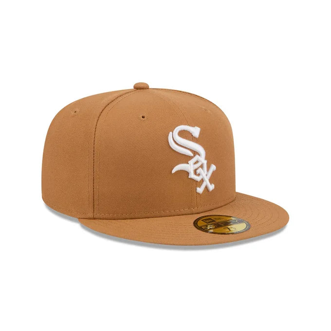 New Era Chicago White Basic 59FIFTY Fitted Hat-Bronze product image 1, provided for visual reference and product detail