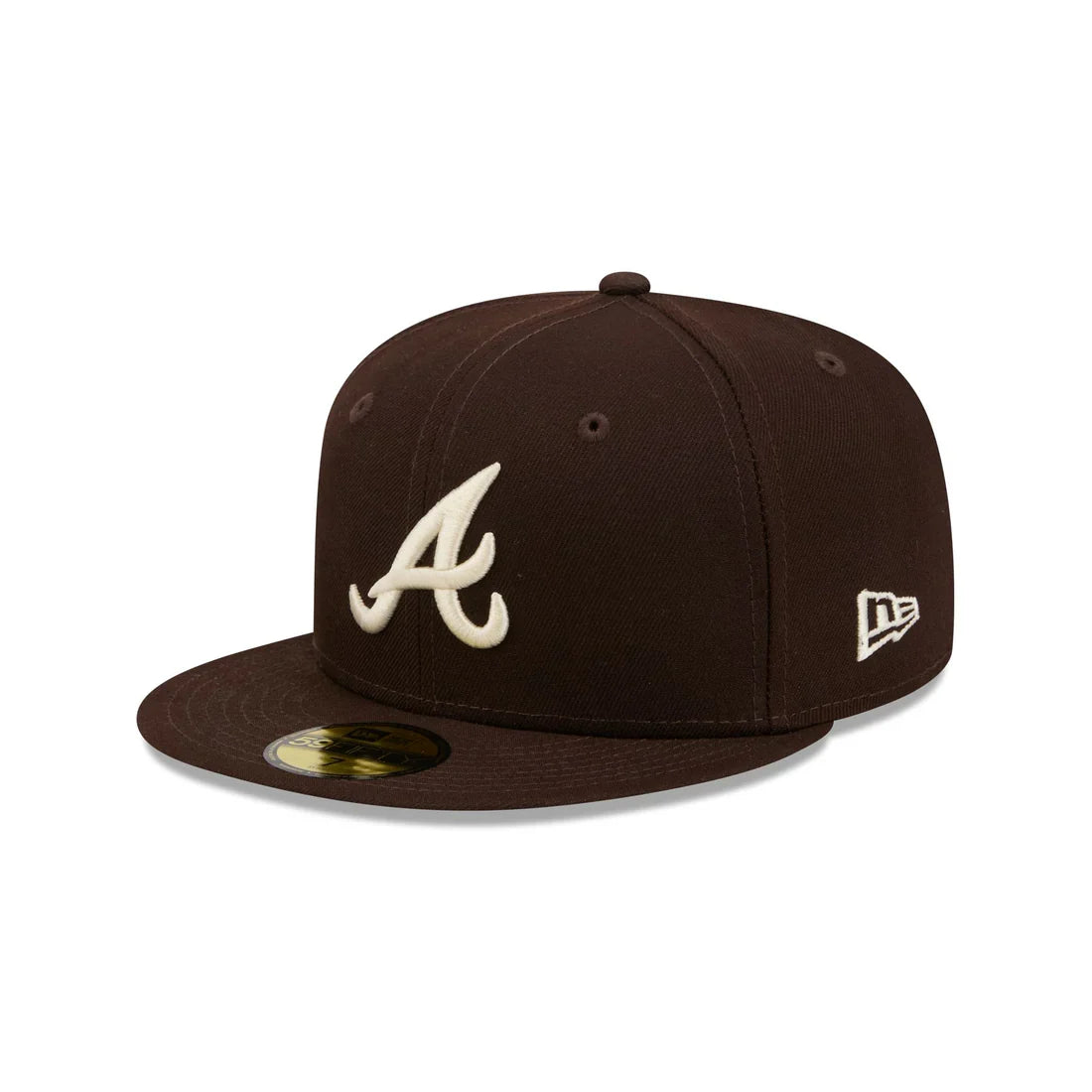 New Era Atlanta Basic Braves 59FIFTY Fitted Hat-Brown product image 2, provided for visual reference and product detail