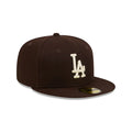 New Era Los Angeles Basic Dodgers 59FIFTY Fitted Hat - Brown product image 1, provided for visual reference and product