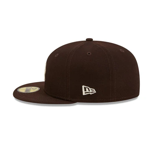 New Era Los Angeles Basic Dodgers 59FIFTY Fitted Hat - Brown product image 4, provided for visual reference and product