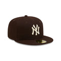 New Era New York Yankees Basic 59FIFTY Fitted Hat - Brown product image 1, provided for visual reference and product detail