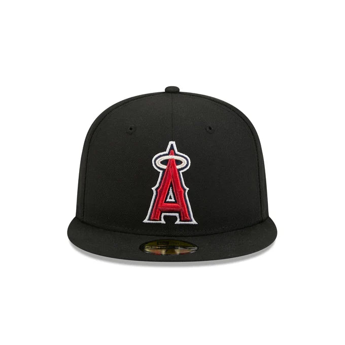 New Era Los Angeles Angels Black Basic 59FIFTY Fitted - Black/Red product image 3, provided for visual reference and product