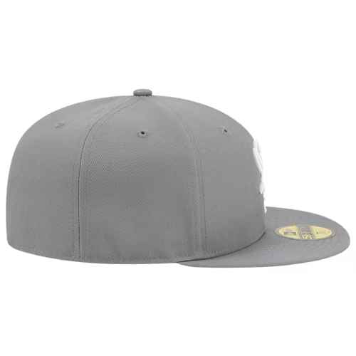 New Era Chicago White Sox Basic Color 59Fifty Fitted Hat-GRAY product image 5, provided for visual reference and product