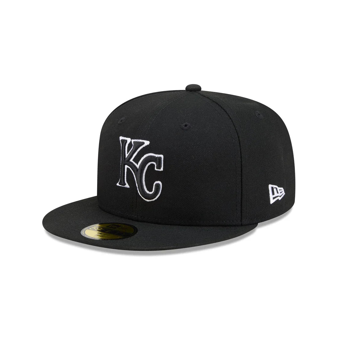 New Era Kansas City Wool 59Fifty Fitted - Black/White product image 2, provided for visual reference and product detail